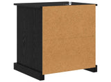 Bedside Cabinet 2 pcs Black Oak 36 x 43 x 60 cm Engineered Wood 881401