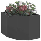 Corner Planter Black 45 x 45 x 35 cm Steel 883647