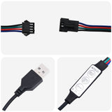 LED Strip 110 cm Multicolour PVC 42033841