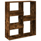 Room Divider Smoked Oak 100x33x115 cm Engineered Wood 3309550
