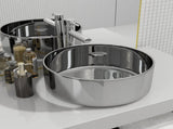 Wash Basin 40x15 cm Ceramic Silver 143499