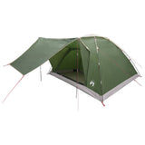 Camping Tent with Roof Green 6-Person Polyester and Steel 42028652