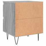 Bedside Cabinets 2 pcs Grey Sonoma 40x35x50 cm Engineered Wood 826889