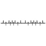 Sliding Door Hardware Kit 305 cm Steel Black 3295745