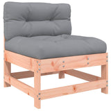 Middle Sofas with Cushions 2 pcs Solid Wood Douglas 825581