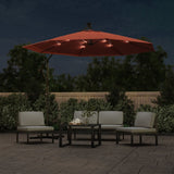 Cantilever Garden Parasol Terracotta Polyester, Steel Large 313781