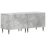 3 Piece LED TV Cabinet Concrete Grey Engineered Wood 3416680