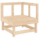 ZNTS 7 Piece Garden Lounge Set Solid Wood Pine 3186354