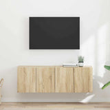 TV Wall Cabinet Wall-mounted 2 pcs Sonoma Oak 59.5 x 31 x 40 cm 892334