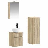 Bathroom Furniture Set 4 pcs Sonoma Oak 3407457