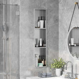 Shower Niche Silver 90 x 20 x 9.5 cm Stainless Steel 42012668