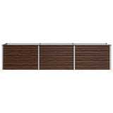 Raised Garden Bed Black 240 x 40 x 55 cm cold-rolled steel 8006253