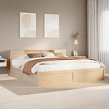 Bed Frame without Mattress 180x200 cm Super King Solid Wood Pine 3323407