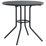 Stackable Garden Chair Set 5 pcs Anthracite Powder-coated Steel 3283765