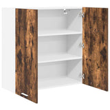 Hanging Cabinet Riga Smoked Oak 80 x 31 x 80 cm Engineered Wood 884286