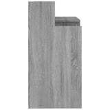 Desk with LED Lights Grey Sonoma 97x45x90 cm Engineered Wood 820476