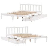 Bed Frame without Mattress White 120x200 cm Solid Wood Pine 3301474