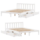Bed Frame without Mattress White 160x200 cm Solid Wood Pine 3301480