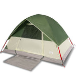 ZNTS Camping Tent Dome 4-Person Green Waterproof 94699