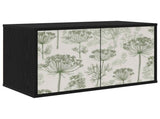 Wall-mounted TV Cabinet GOTHA 69 x 33 x 40 cm Black Oak 8007148