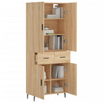 Highboard Sonoma Oak 69.5x34x180 cm Engineered Wood 3198164