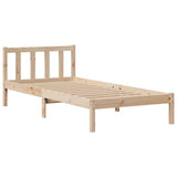 Bookcase Bed without Mattress 90x200 cm Solid Wood Pine 3321737