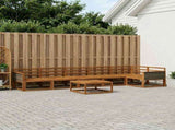 Outdoor Sofa Set 7 pcs Natural Solid Acacia Wood 3382617