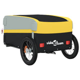 Bike Trailer Black and Yellow 30 kg Iron 94036
