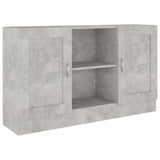 Sideboard Concrete Grey 120x30.5x70 cm Engineered Wood 802781