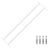 Security Grille for Windows with 2 Crossbars 3 pcs 63-114 cm 42031301