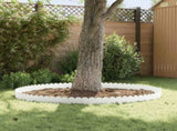 Lawn Edging 20 pcs 103 x 20 cm Steel White 8008676