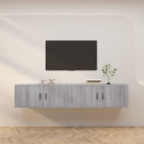 2 Piece Wall-mounted TV Cabinet Set Grey Sonoma 100x34,5x40 cm 3188372