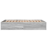 Bed Frame without Mattress Grey Sonoma 120x190 cm Small Double 3281047