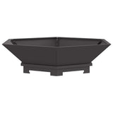 Fire Pit Black 100 x 100 x 28 cm Steel 858998