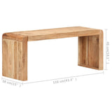 Bench 110x38x46 cm Solid Acacia Wood 323584
