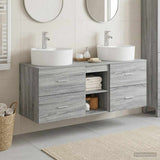 Bathroom Cabinet Set 3 pcs Grey Sonoma 49.5 x 44.5 x 65 cm 3405880