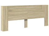Headboard Cabinet with LED Sonoma 180 x 16.5 x 103.5 cm 8006545