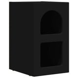 Bedside Table ELST Black 29.5 x 33.5 x 50 cm Engineered Wood 891226
