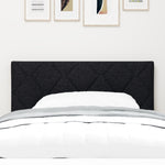 ZNTS LED Headboard Diamond Blocks Design Black 100 cm Fabric 3338202