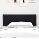 ZNTS LED Headboard Diamond Blocks Design Black 100 cm Fabric 3338202