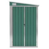 Wall-mounted Garden Shed Green 118x382x178 cm Galvanised Steel 316229
