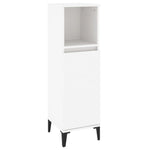 ZNTS 3 Piece Bathroom Cabinet Set White Engineered Wood 3185543