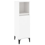 ZNTS 3 Piece Bathroom Cabinet Set White Engineered Wood 3185543