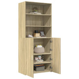 Highboard Sonoma Oak 80x42.5x185 cm Engineered Wood 3281380