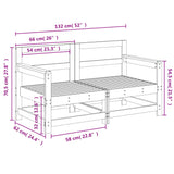 Garden Corner Sofas 2 pcs Impregnated Wood Pine 825512