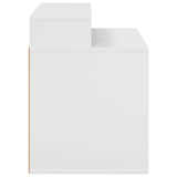 Cat House Gloss White 42.5 x 40 x 53.5 cm Engineered Wood 8000693