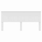 Headboard with Headboard White 200 cm Engineered wood 887714