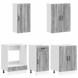 Kitchen Unit KALMAR 5 pcs Grey Sonoma Engineered Wood 3438241