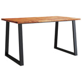 3 Piece Dining Set with Live Edge Solid Wood Acacia 3157525
