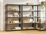 5-Layer Shelves 3 pcs Anthracite Steel&Engineered Wood 152859